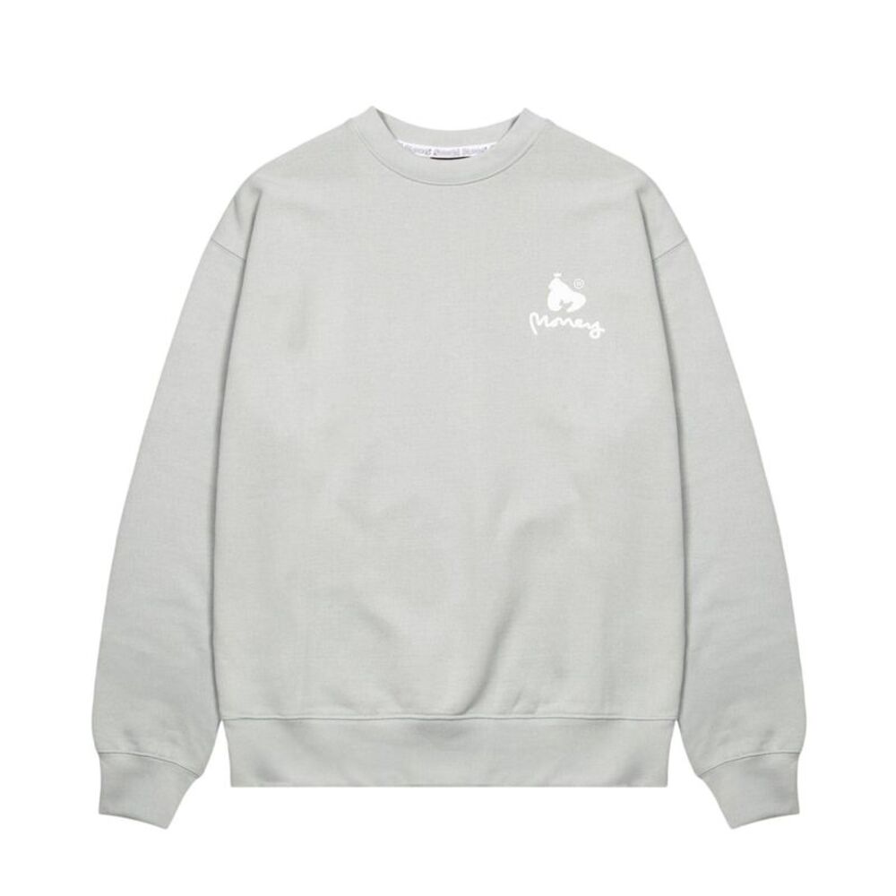Money Unisex Adult Combo Ape Cotton Crew Neck Regular Sweatshirt / Baby Blue